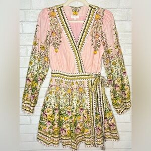 A Loves A Floral Print Wrap Dress